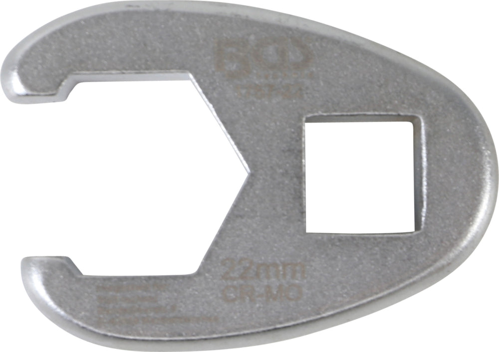 BGS 1757-22 Hahnenfuss / Krähenfuss Schlüssel SW 22mm mit 12,5mm (1/2") Antrieb