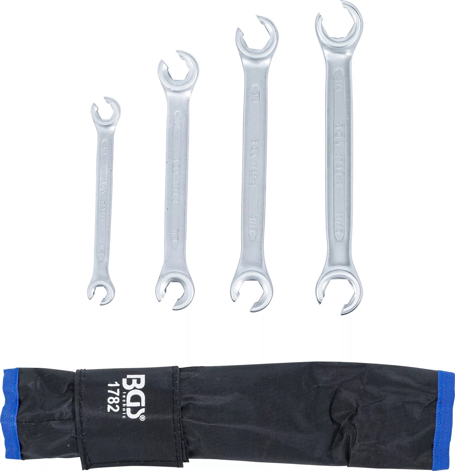 BGS 1782 ZOLL Satz offene Doppel Ringschlüssel 4 teilig
