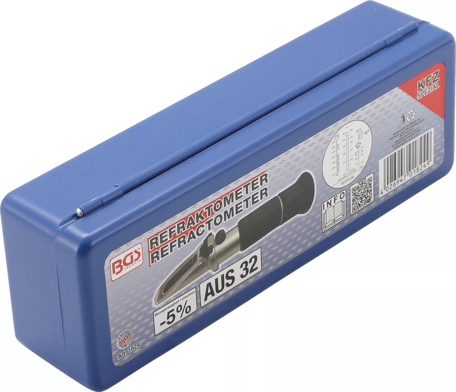 BGS 1824 Optisches Refraktometer zur Kontrolle Frostschutz im Auto Klima Solar