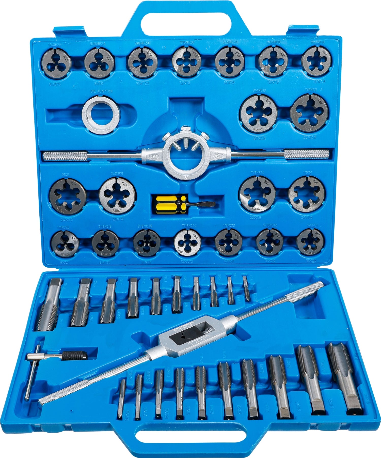 BGS 1898 Satz Gewindeschneider für UNC / UNF  1/4" - 1" ZOLL Gewinde - 45 teilig