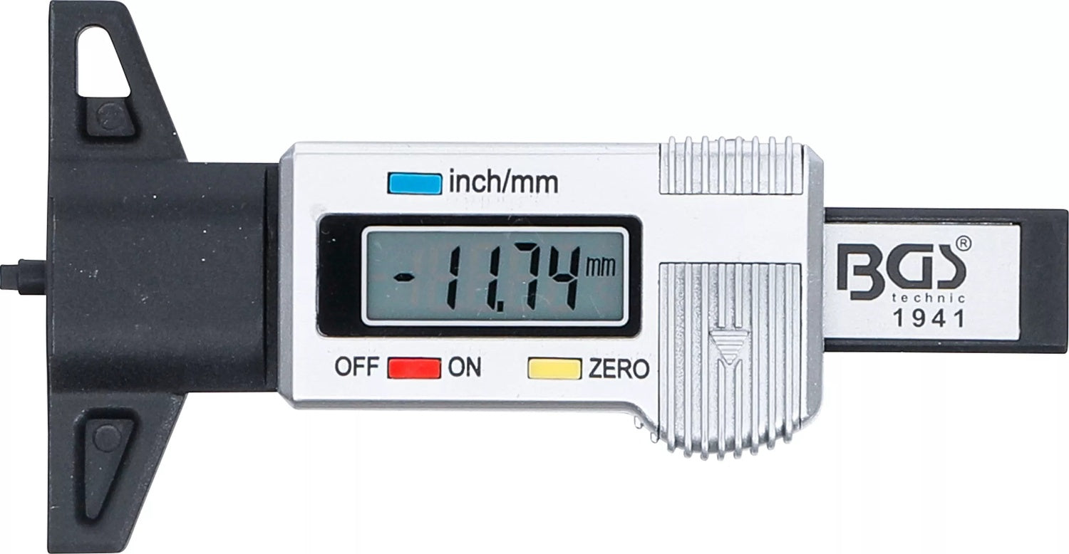 BGS 1941 Digitaler Messschieber 0-28mm zur Messung Reifenprofiltiefe