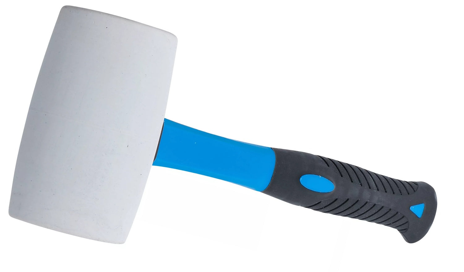 BGS 1967 Gummihammer 750g weiß mit Fiberglasstiel Plattenhammer Schonhammer