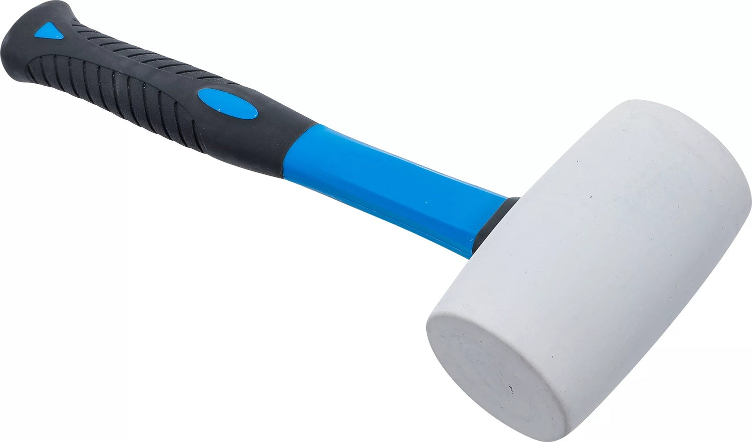 BGS 1967 Gummihammer 750g weiß mit Fiberglasstiel Plattenhammer Schonhammer