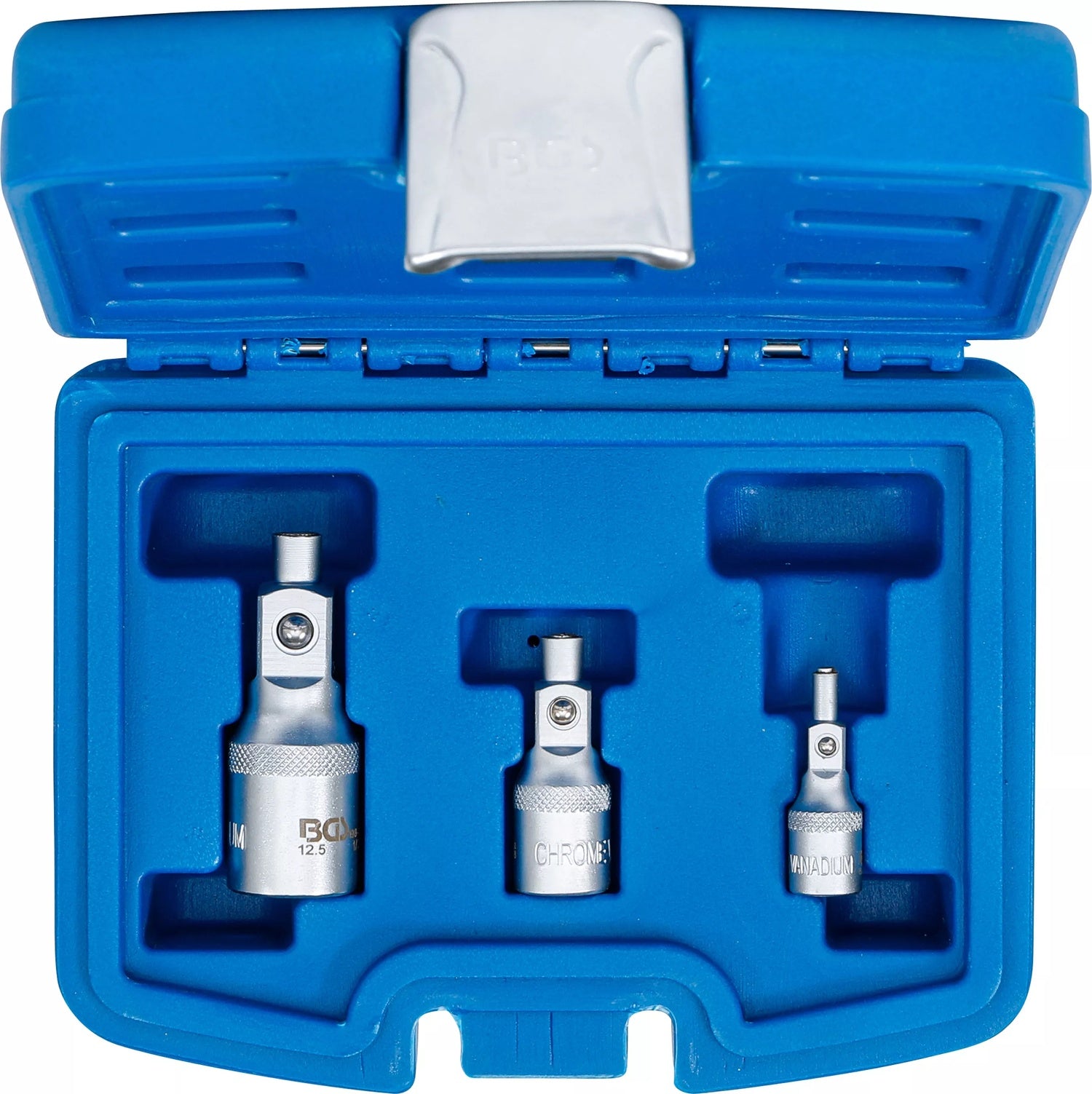 BGS 198 Satz Verlängerungen mit Magnethalter 6,3mm (1/4") + 10mm (3/8") + 12,5 mm (1/2") 3 teilig