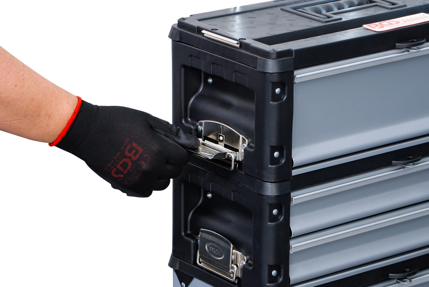 BGS 2002-3 Hartschalenkoffer Werkzeug Aufsatz 2 Schubladen leer für Artikel 2002