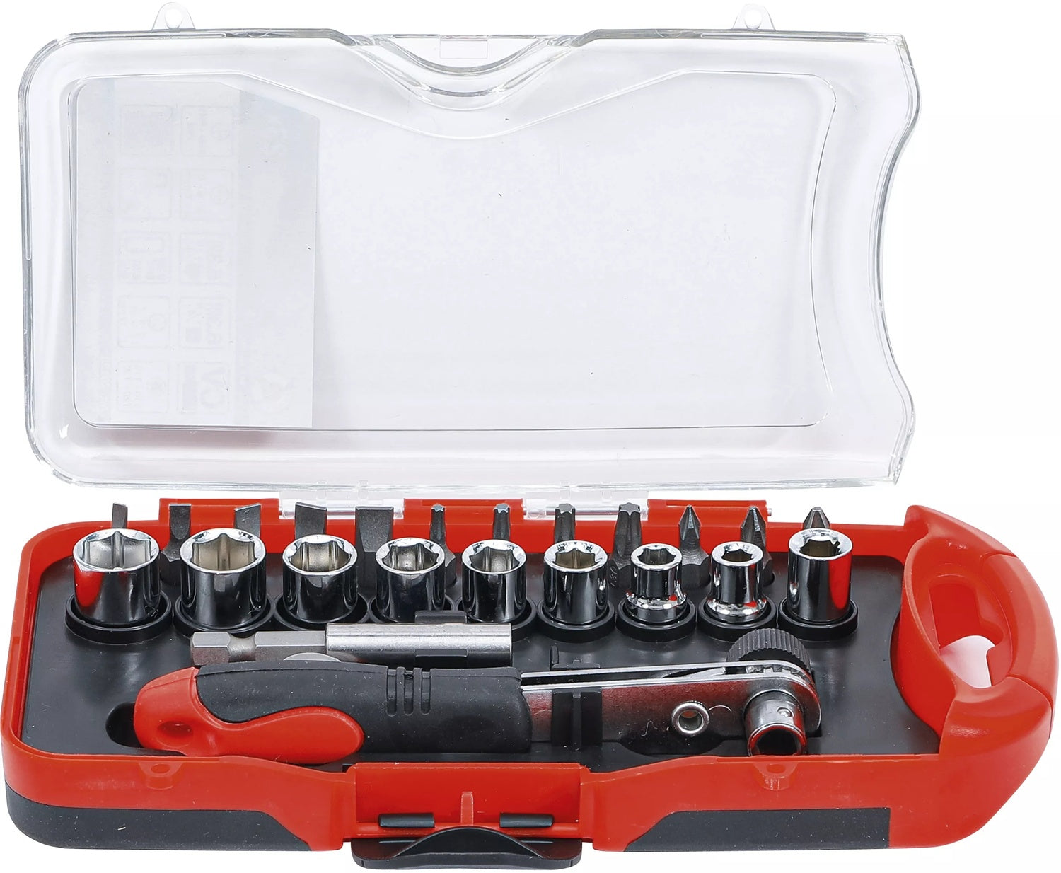 BGS DIY 20123 Satz Bits Bithalter Steckschlüsseleinsätze mit Bit-Knarre