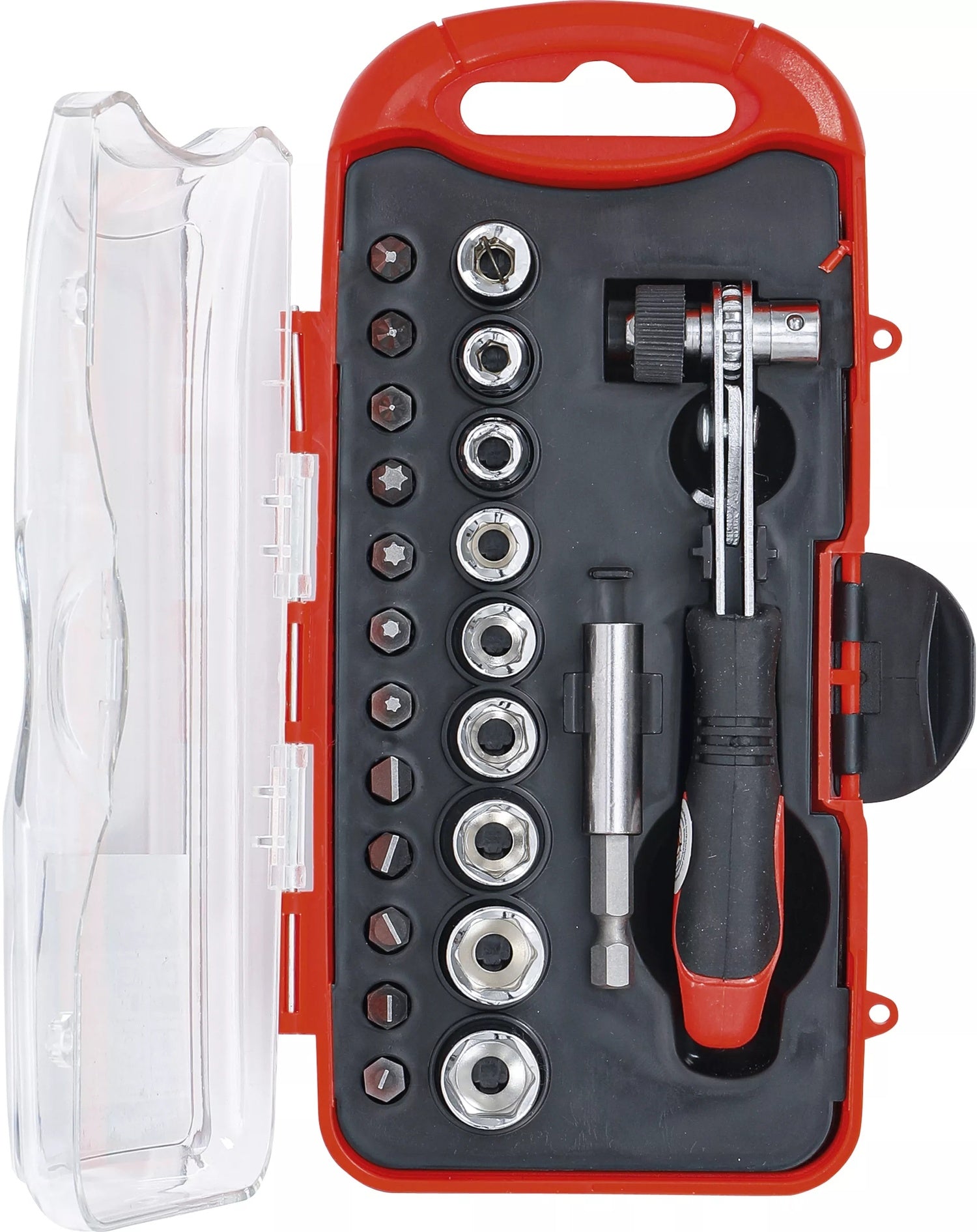 BGS DIY 20123 Satz Bits Bithalter Steckschlüsseleinsätze mit Bit-Knarre