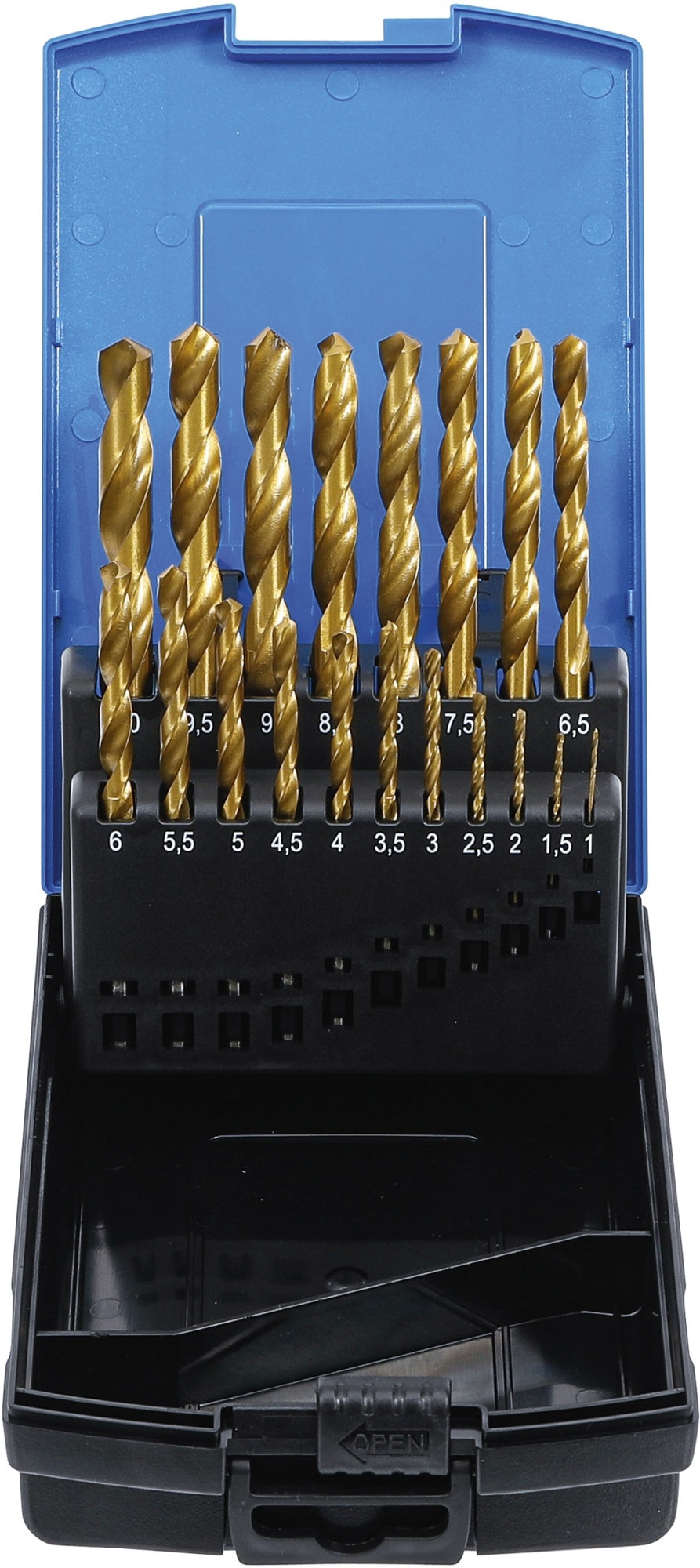 BGS 2013 Satz Spiralbohrer HSS titan-nitriert 1 - 10mm 19 teilig