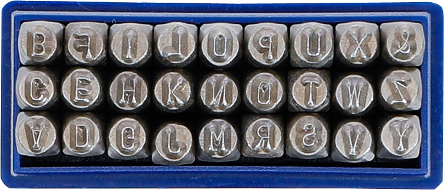 BGS 2030 Einschlagbuchstaben Höhe 3mm im Kästchen aus Kunststoff