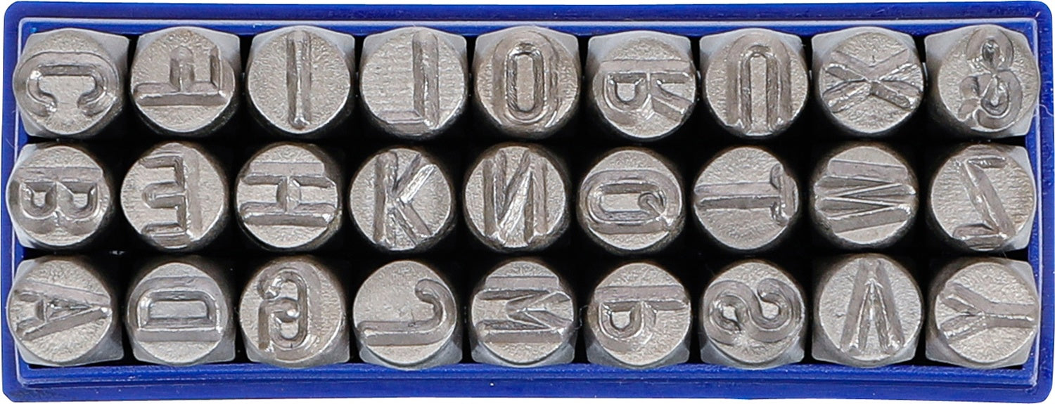 BGS 2034 Einschlagbuchstaben Höhe 8mm im Kästchen aus Kunststoff