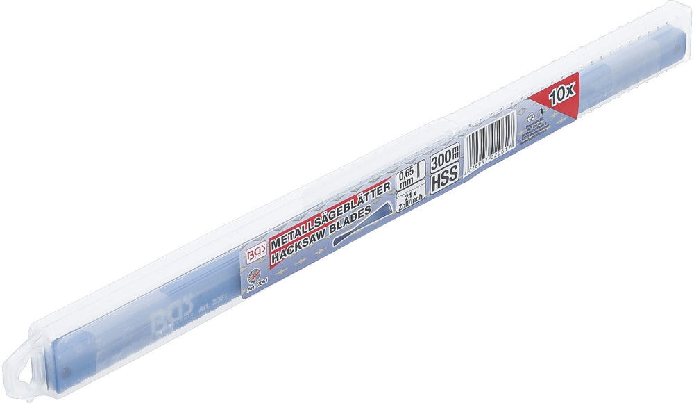 BGS 2061 Satz Metallsägeblätter HSS flexibel 13 x 300mm 10 teilig