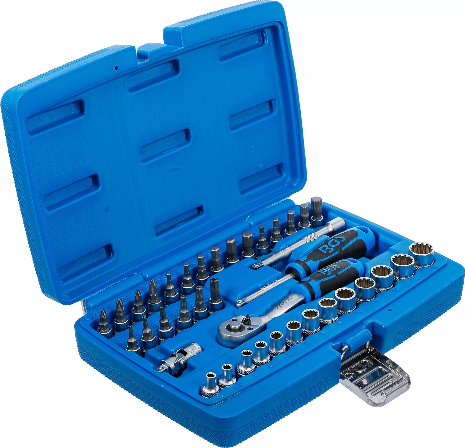 BGS 2151 Satz Steckschlüssel Gear Lock Antrieb 6,3mm (1/4") 39 teilig