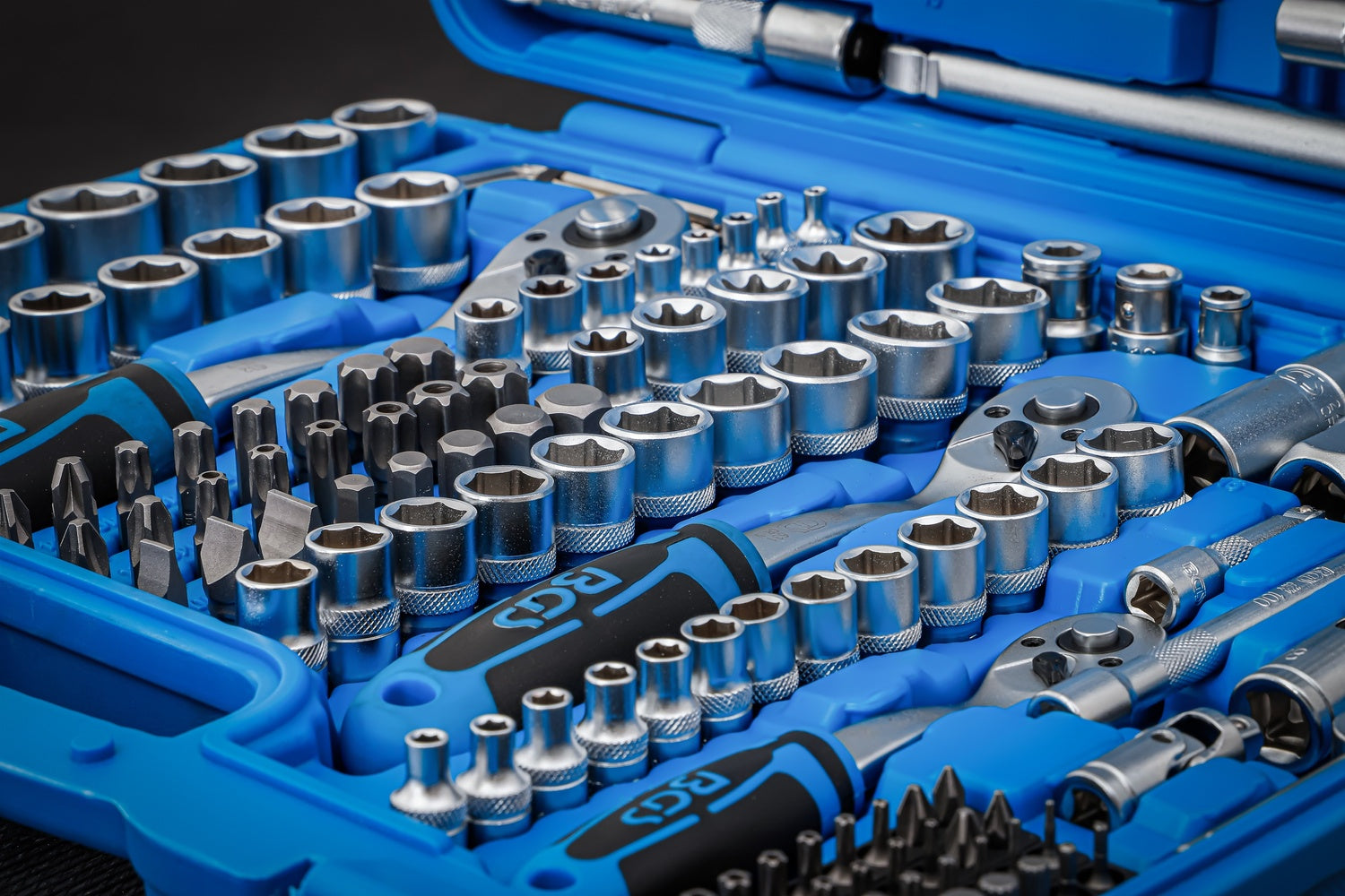 BGS 2243 Satz Steckschlüssel Sechskant Antrieb 6,3mm (1/4") & 10mm (3/8") & 12,5mm (1/2") 192 teilig