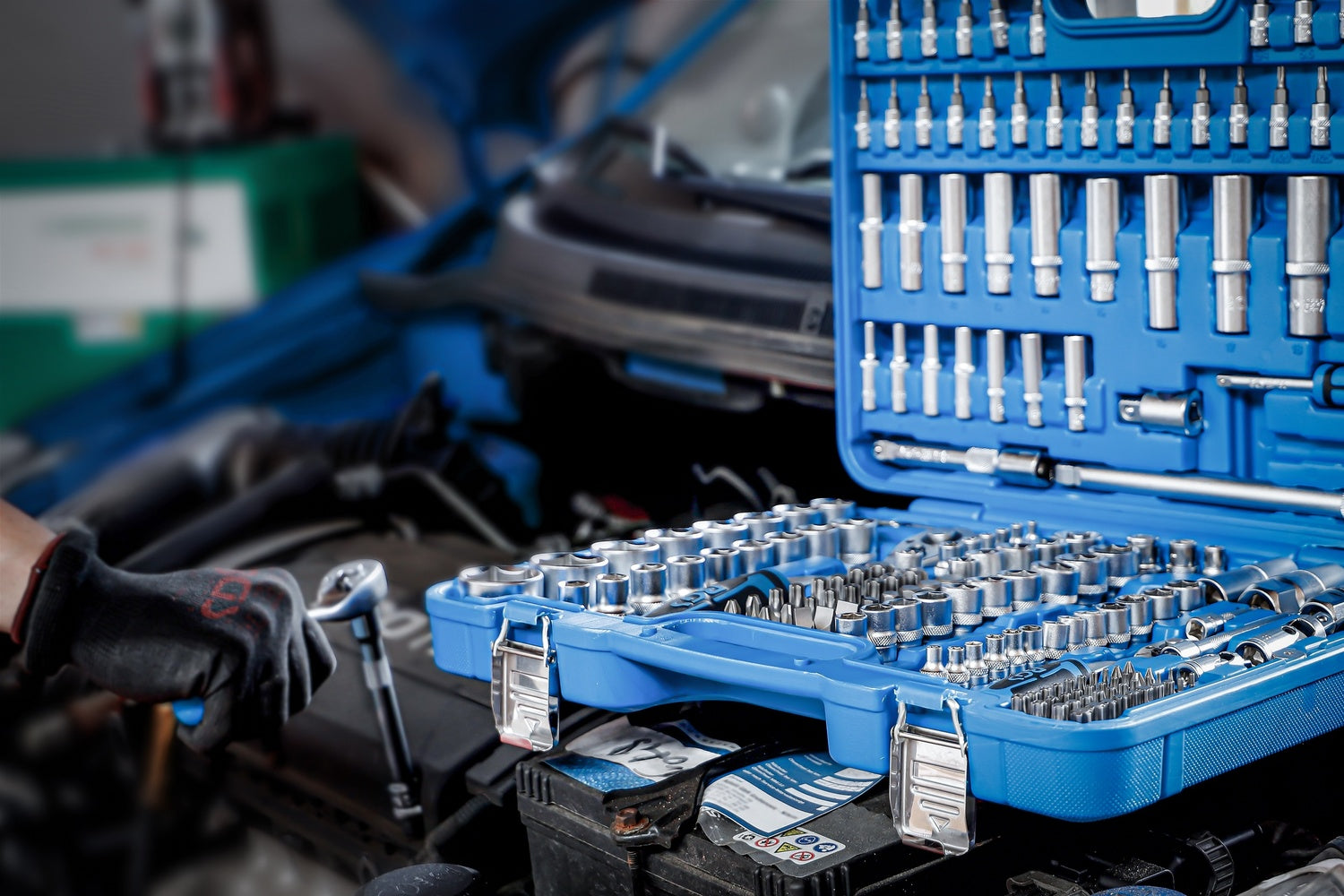 BGS 2243 Satz Steckschlüssel Sechskant Antrieb 6,3mm (1/4") & 10mm (3/8") & 12,5mm (1/2") 192 teilig