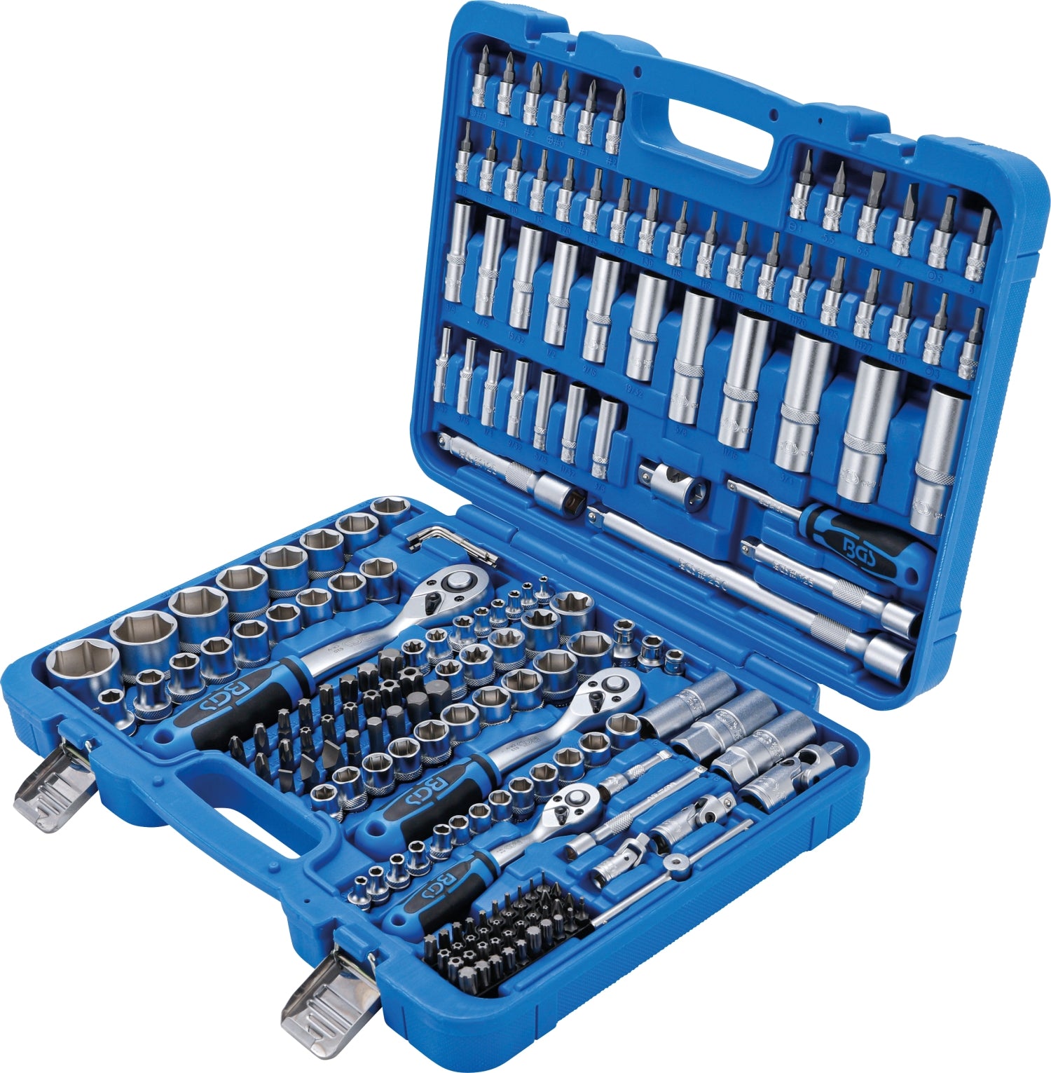 BGS 2245 ZOLL Werkzeugkoffer 192teilig mit Nüssen, Schlüsseln, Knarren, Bits