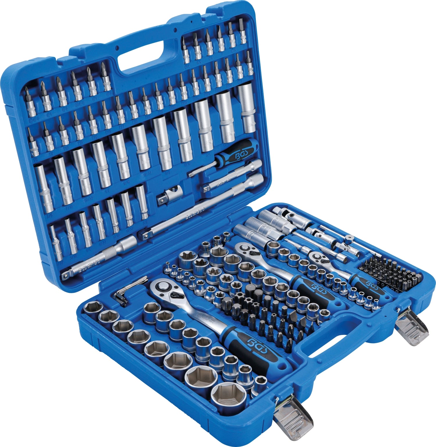 BGS 2245 ZOLL Werkzeugkoffer 192teilig mit Nüssen, Schlüsseln, Knarren, Bits