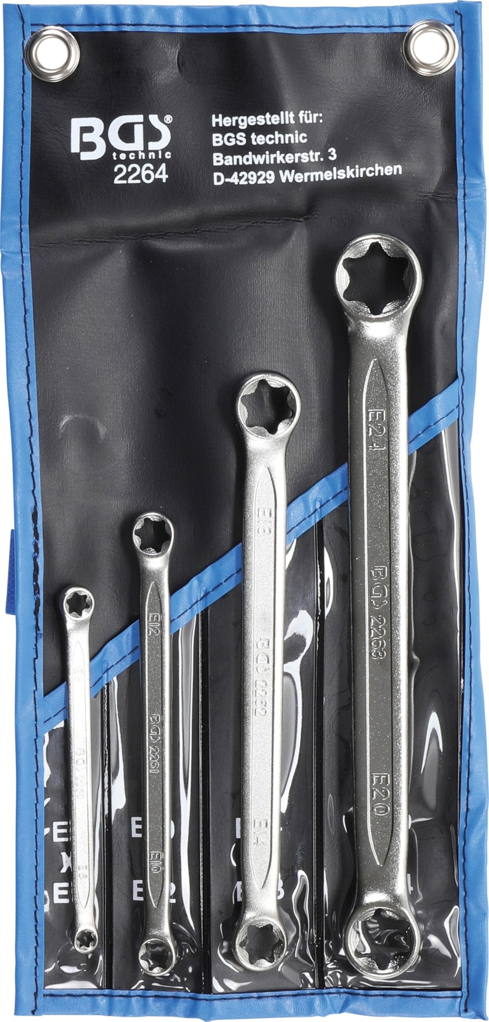 BGS 2264 Satz TORX Ringschlüssel E6-E24 4 teilig warm geschmiedet