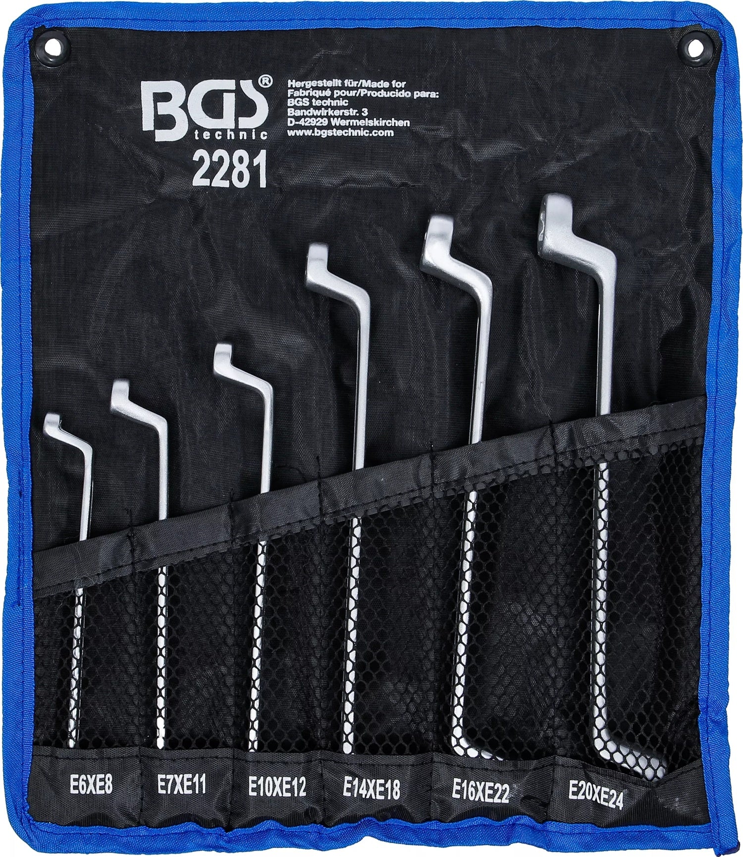 BGS 2281 Satz TORX Ringschlüssel E6-E24 6 teilig warm geschmiedet