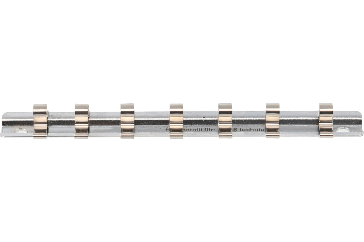 BGS 2316 Aufsteckschiene mit 7 Clips für Nüsse mit Vierkant 6,3mm (1/4")