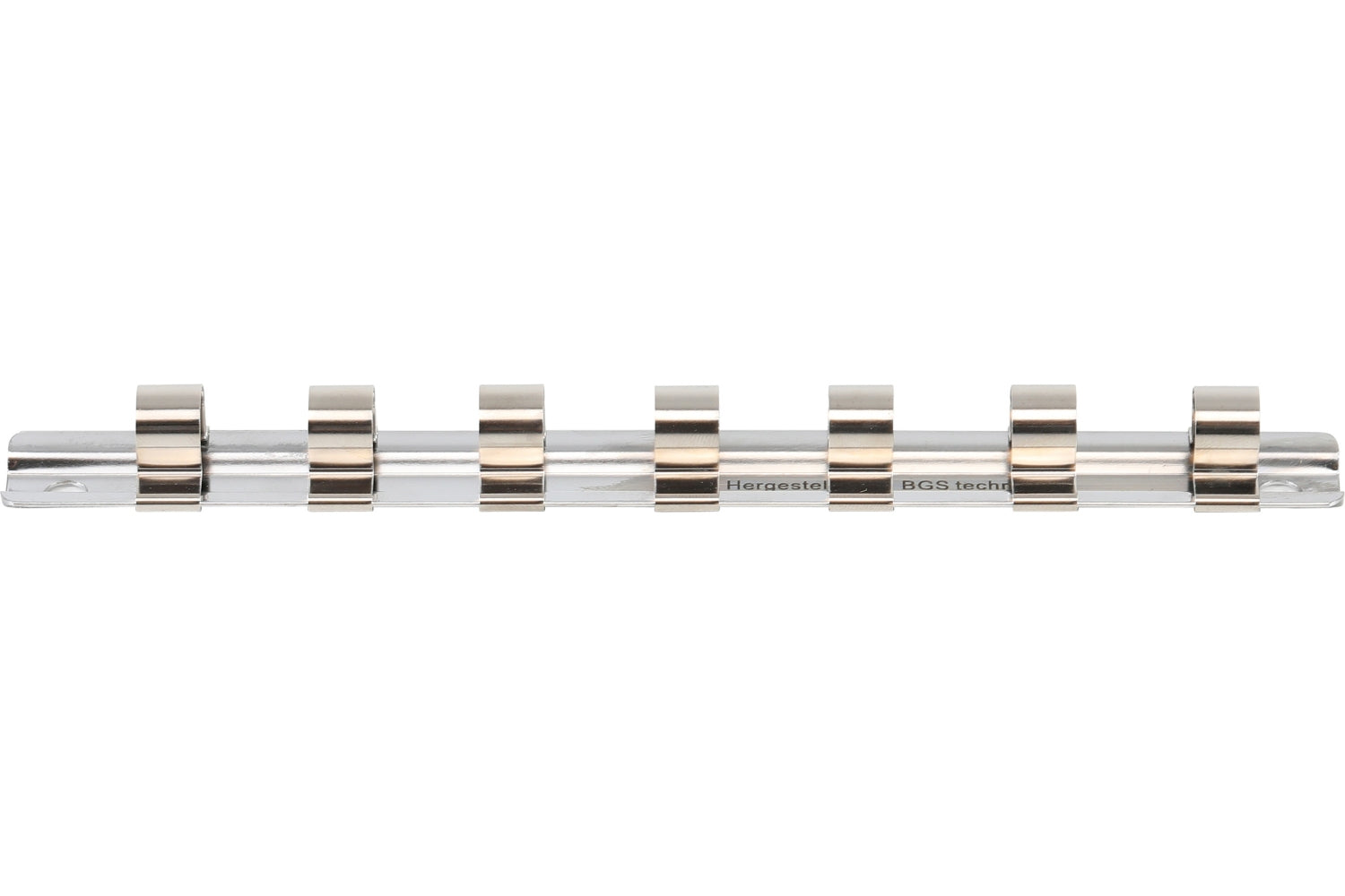 BGS 2317 Aufsteckschiene mit 7 Clips für Nüsse mit Vierkant 10mm (3/8")