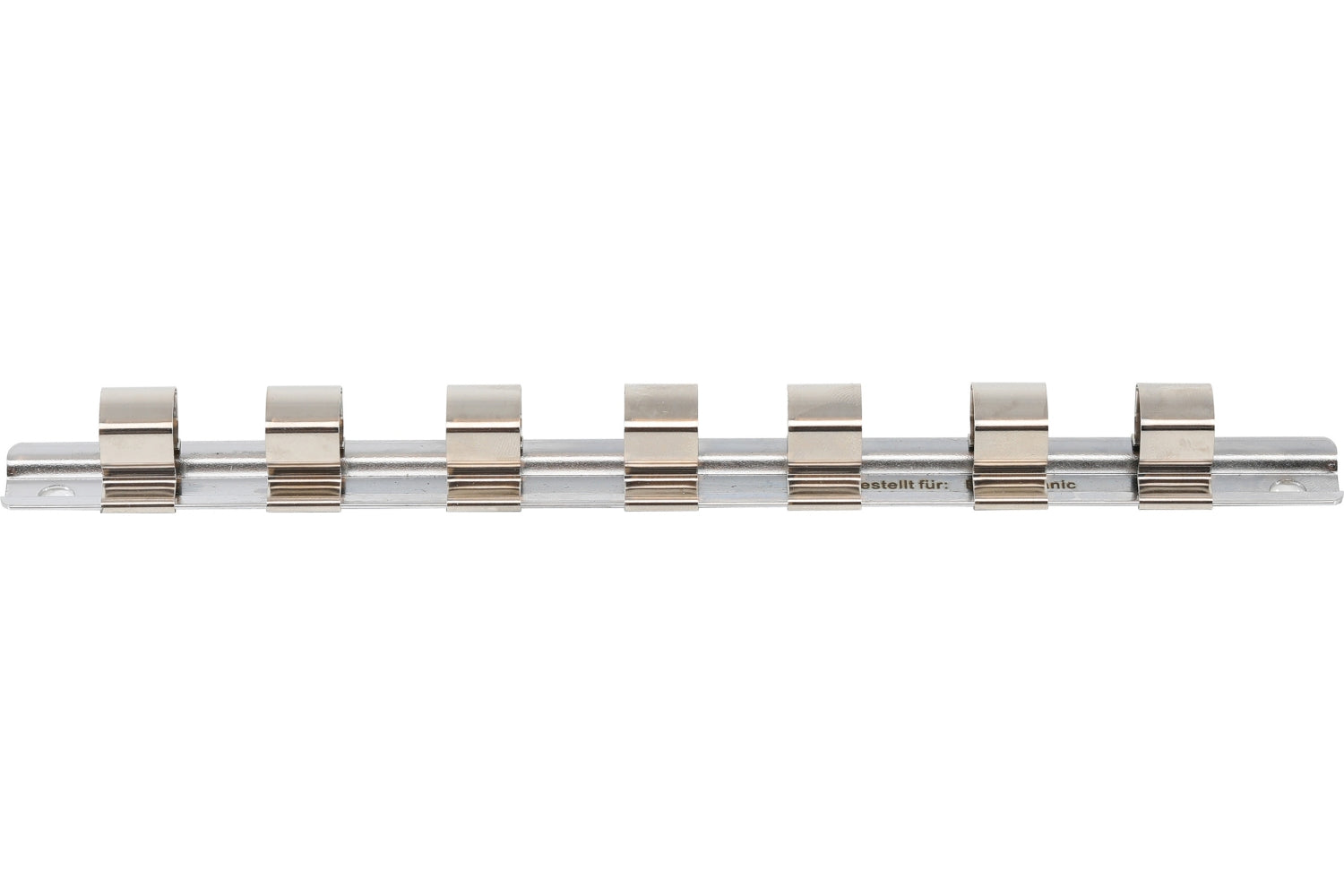 BGS 2318 Aufsteckschiene mit 7 Clips für Nüsse mit Vierkant 12,5mm (1/2")