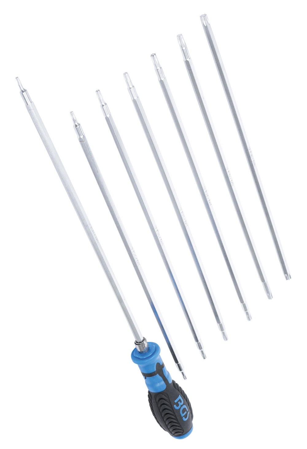 BGS 2326 Satz Schraubendreher mit Wechselklingen TORX T-Profil / TORX T-Profil mit Bohrung 8-teilig