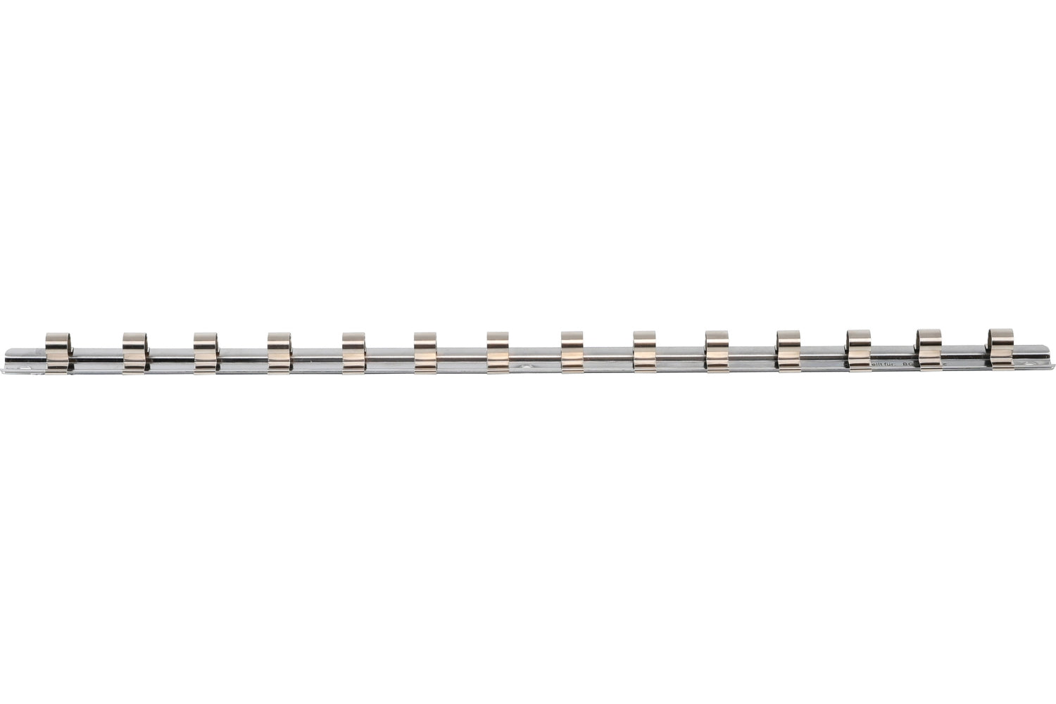 BGS 2330 Aufsteckschiene Steckleiste mit 15 Clips für Nüsse mit Vierkant 10mm (3/8")