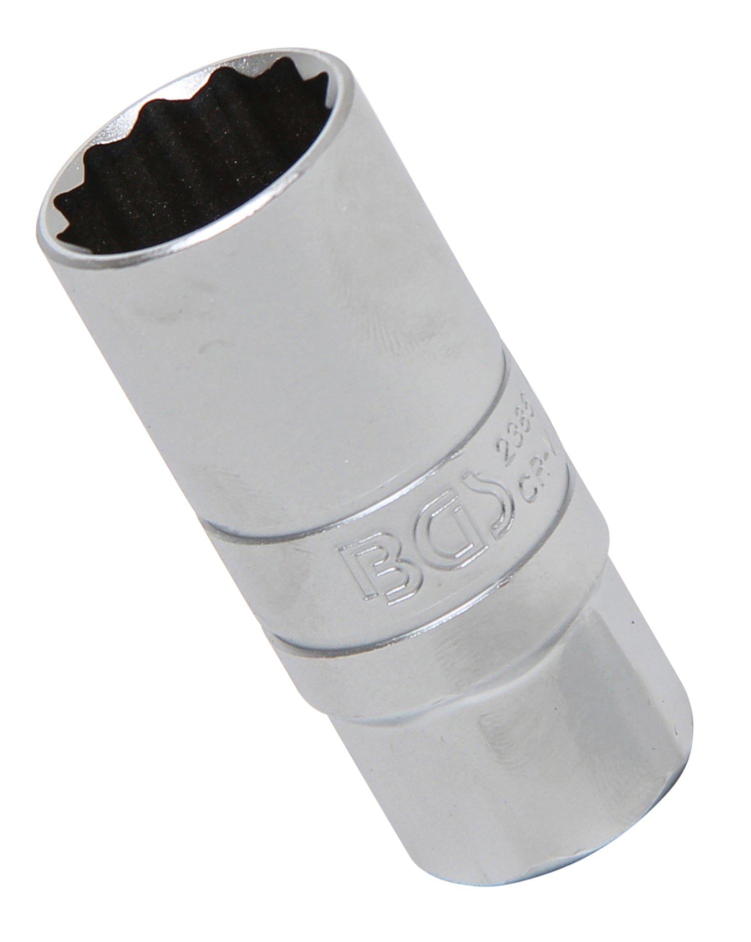 BGS 2386 Zündkerzen Einsatz Zwölfkant SW 21mm mit Haltegummi Antrieb 12,5mm (1/2")