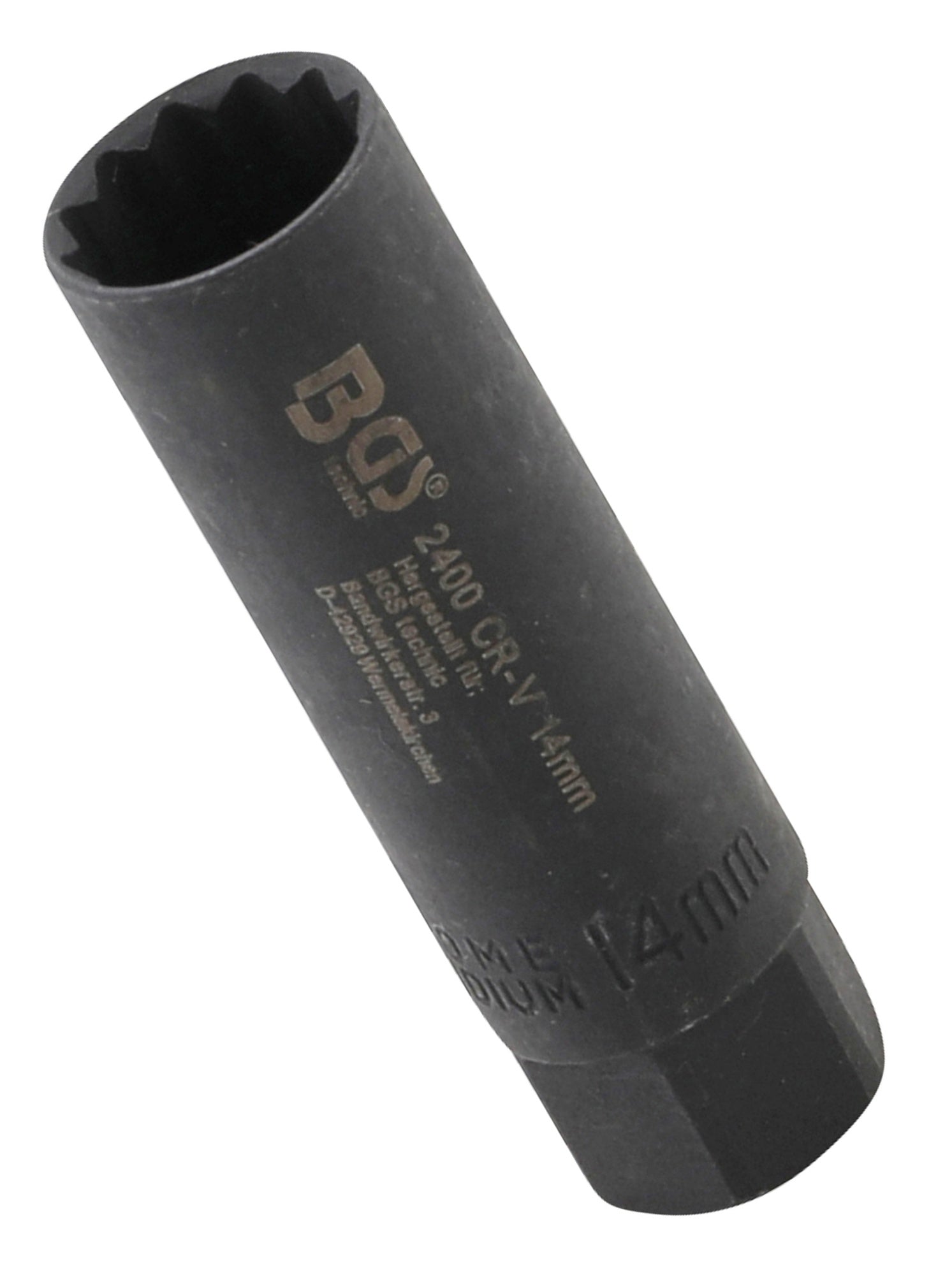 BGS 2400 Zündkerzen Einsatz Zwölfkant SW 14mm Antrieb 10mm (3/8") & Sechskant SW 16mm