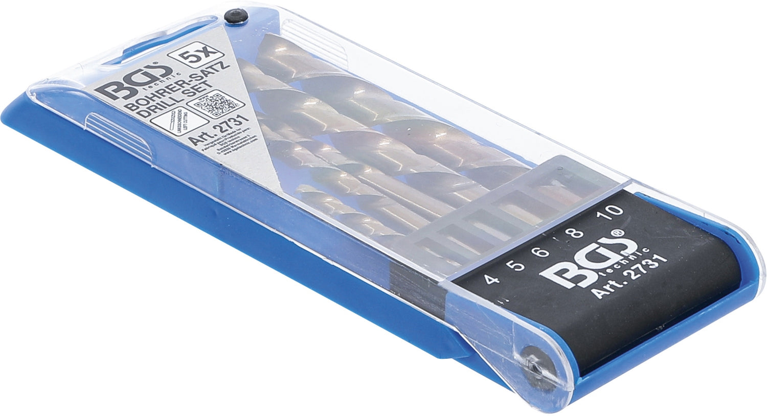 BGS 2731 Satz Bohrer linksschneidend 5 teilig Ø3 5 6 8 10mm