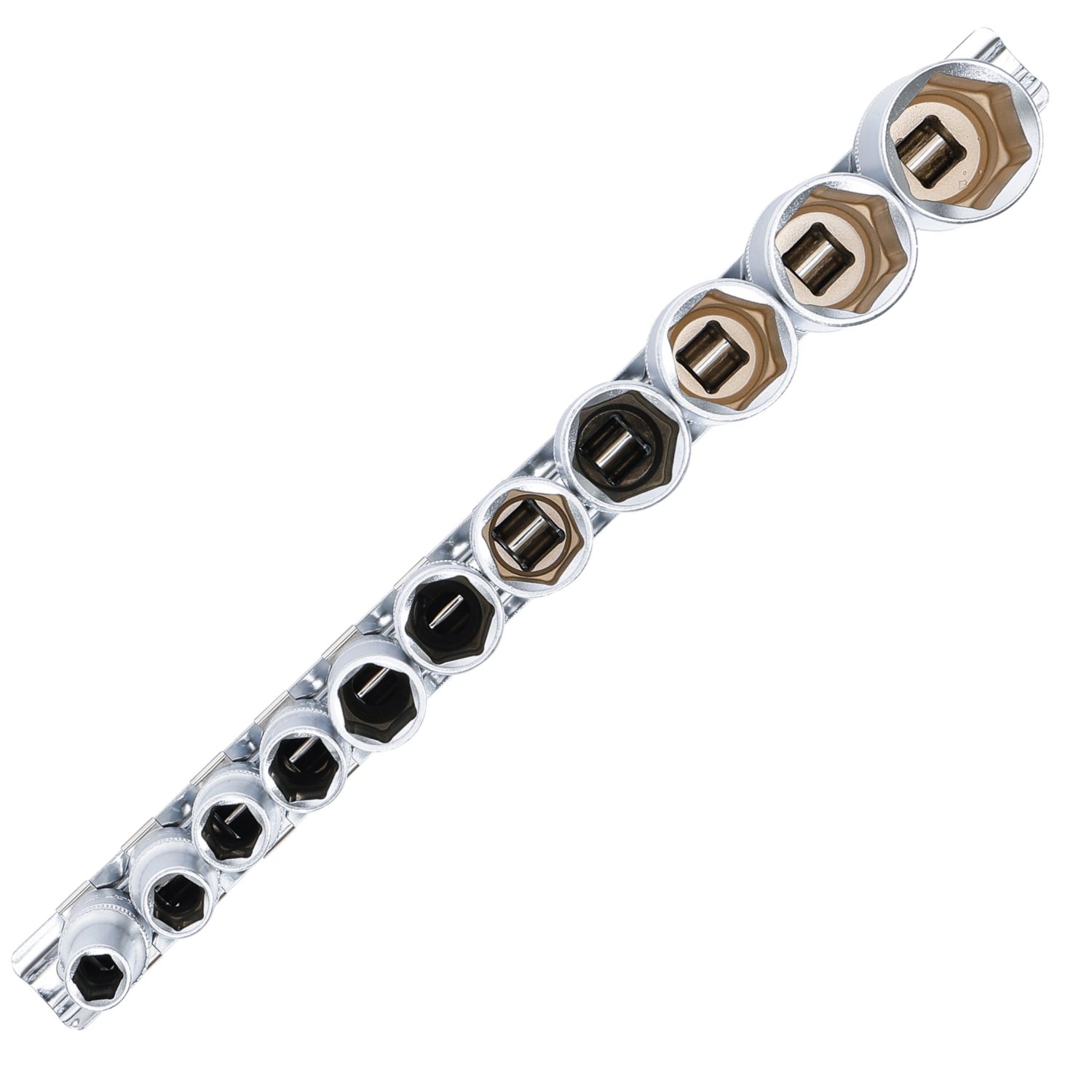 BGS 2756 ZOLL Satz Tiefbett Nüsse 7,8mm (5/16") - 21,9mm (7/8") Antrieb 10mm (3/8")