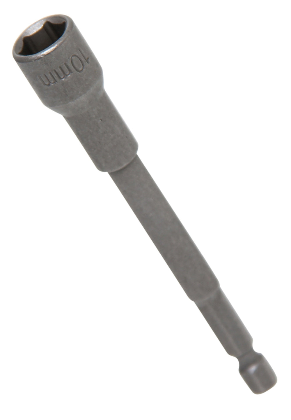 BGS 2766 Steckschlüsseleinsatz Sechskant extra lang Antrieb 6,3mm (1/4") für Bohrmaschinen SW 10mm