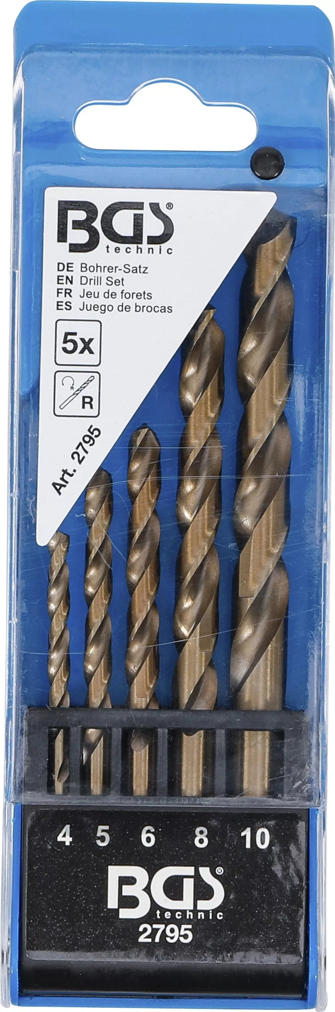 BGS 2795 Satz Spiralbohrer HSS Ø 4 - 10mm 5 teilig