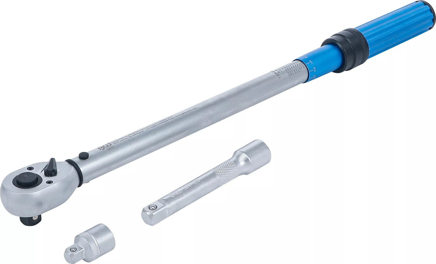 BGS 2837 Drehmomentschlüssel mit Adapter Verlängerung Außenvierkant 12,5mm (1/2") 40 - 220 Nm