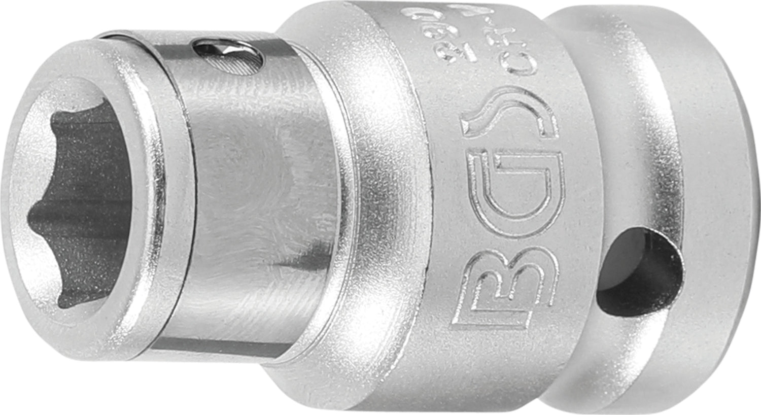 BGS 290 Bit Adapter mit Haltekugel Innenvierkant 12,5mm (1/2") auf Innensechskant 10mm (3/8")