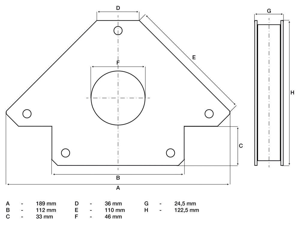BGS 3009 Kraft Magnethalter  Magnetschweißwinkel 135x135mm 32kg