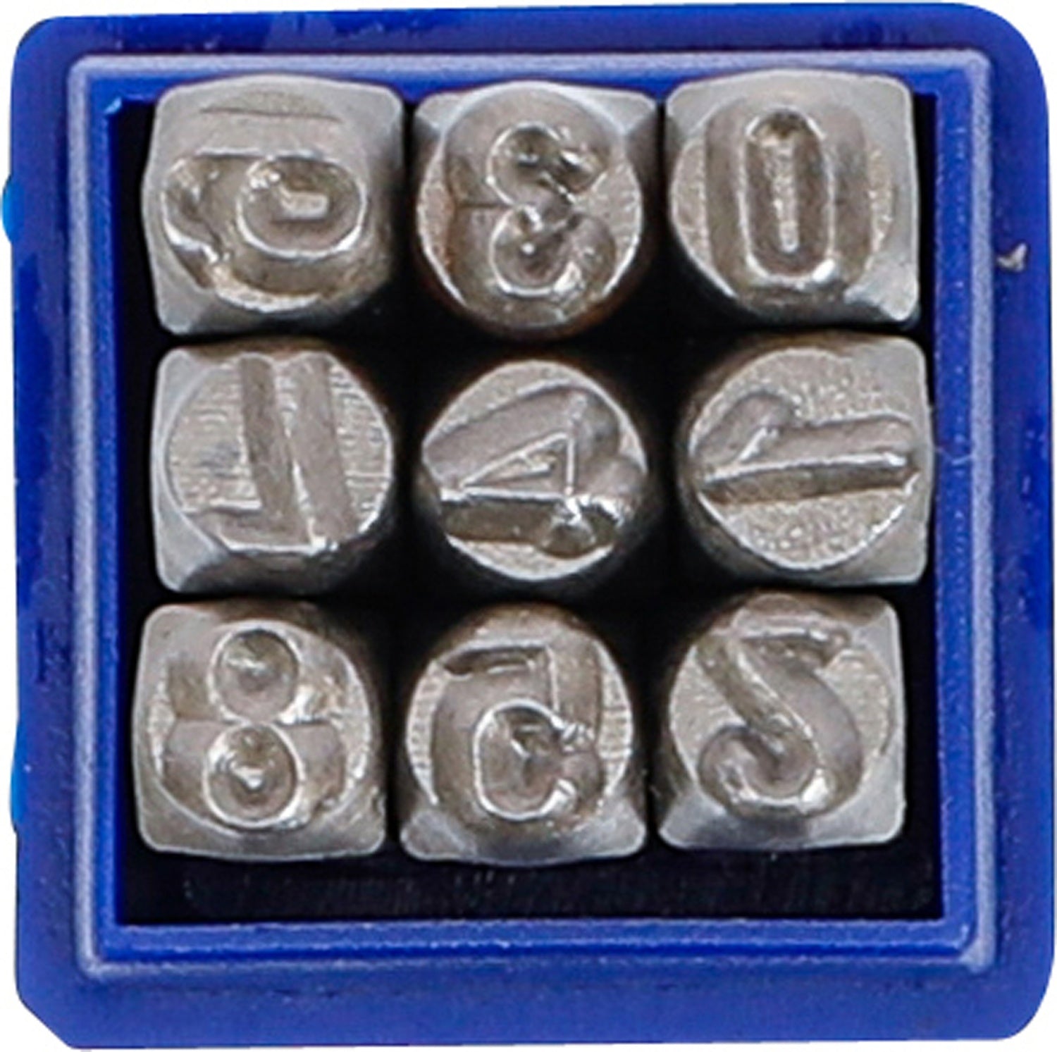 BGS 3035 Einschlagzahlen Höhe 5mm  Zahl 0 1 2 3 4 5 6 7 8 9 - 9 teilig