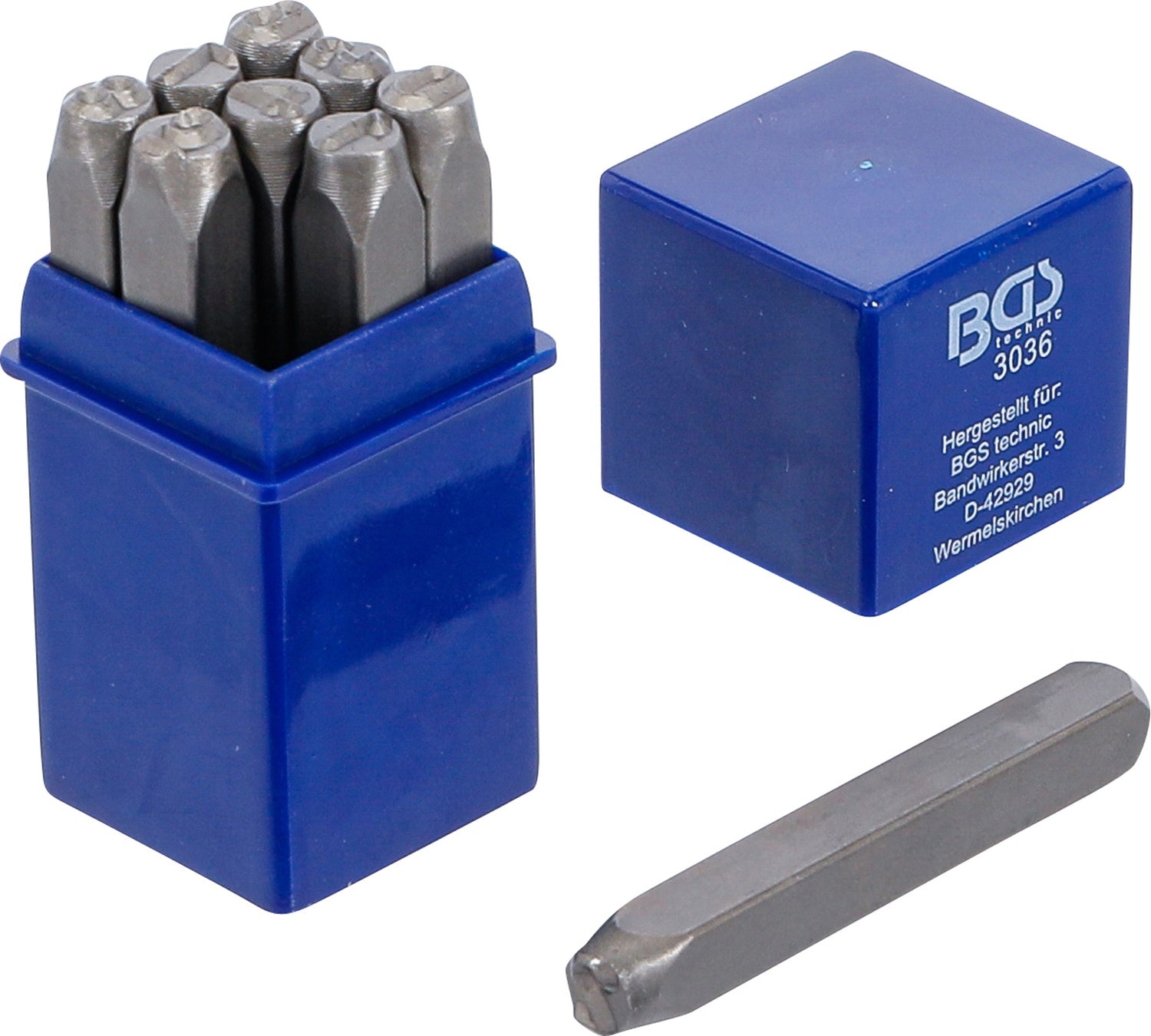 BGS 3034 Einschlagzahlen Höhe 4mm  Zahl 0 1 2 3 4 5 6 7 8 9 - 9 teilig