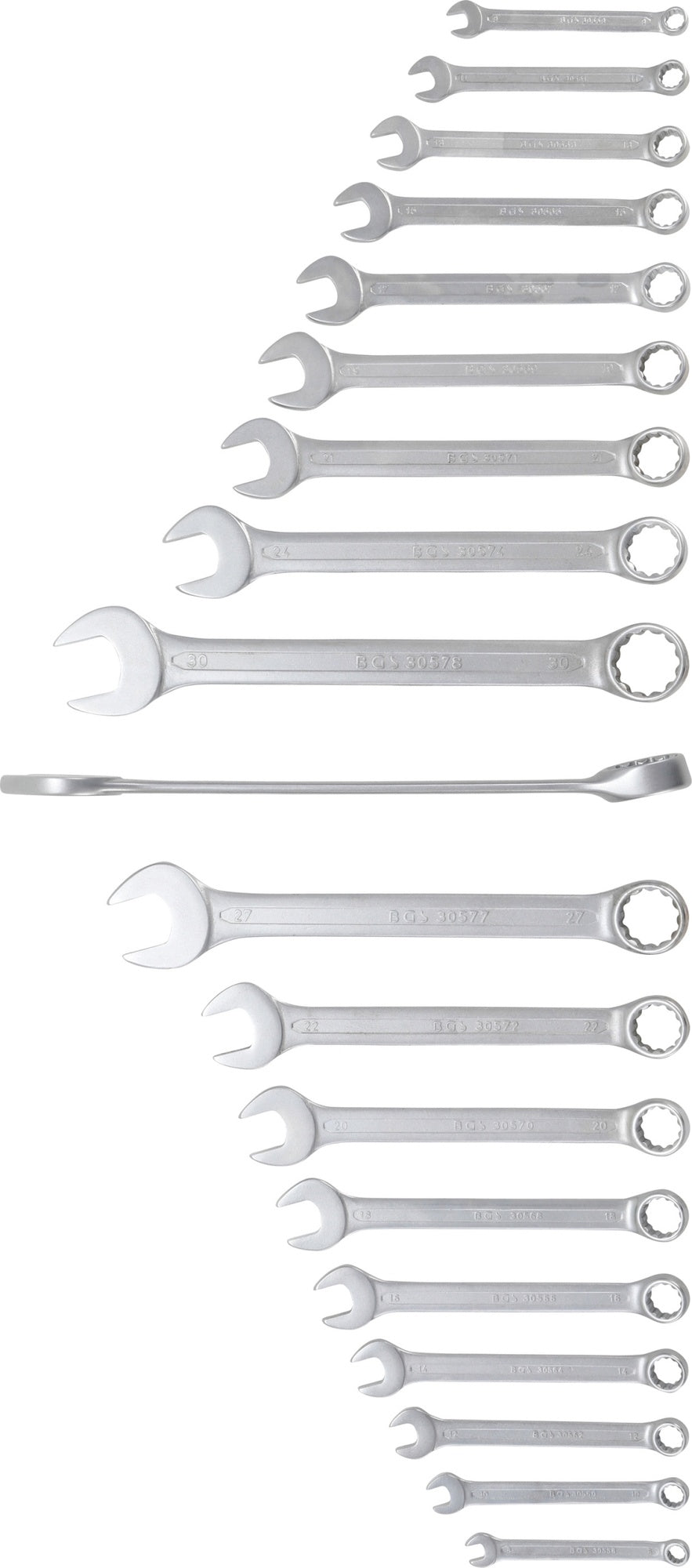BGS 30500 Satz Ringmaulschlüssel SW 8 - 32mm metrisch 19 teilig