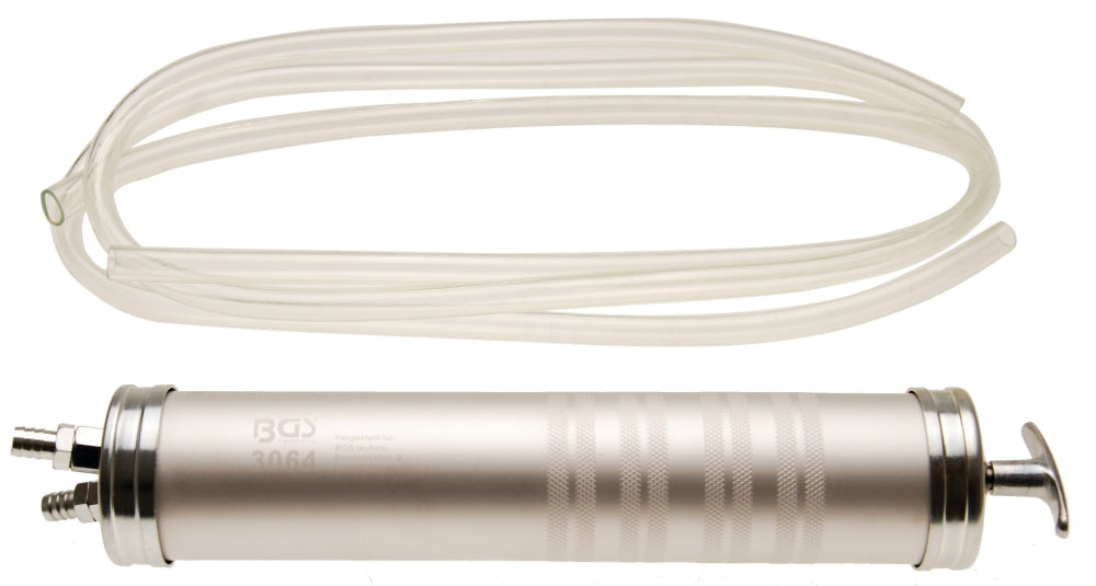 BGS 3064 Umfüllpumpe / Handpumpe mit Metallgehäuse (500 ml) für Öl, Diesel
