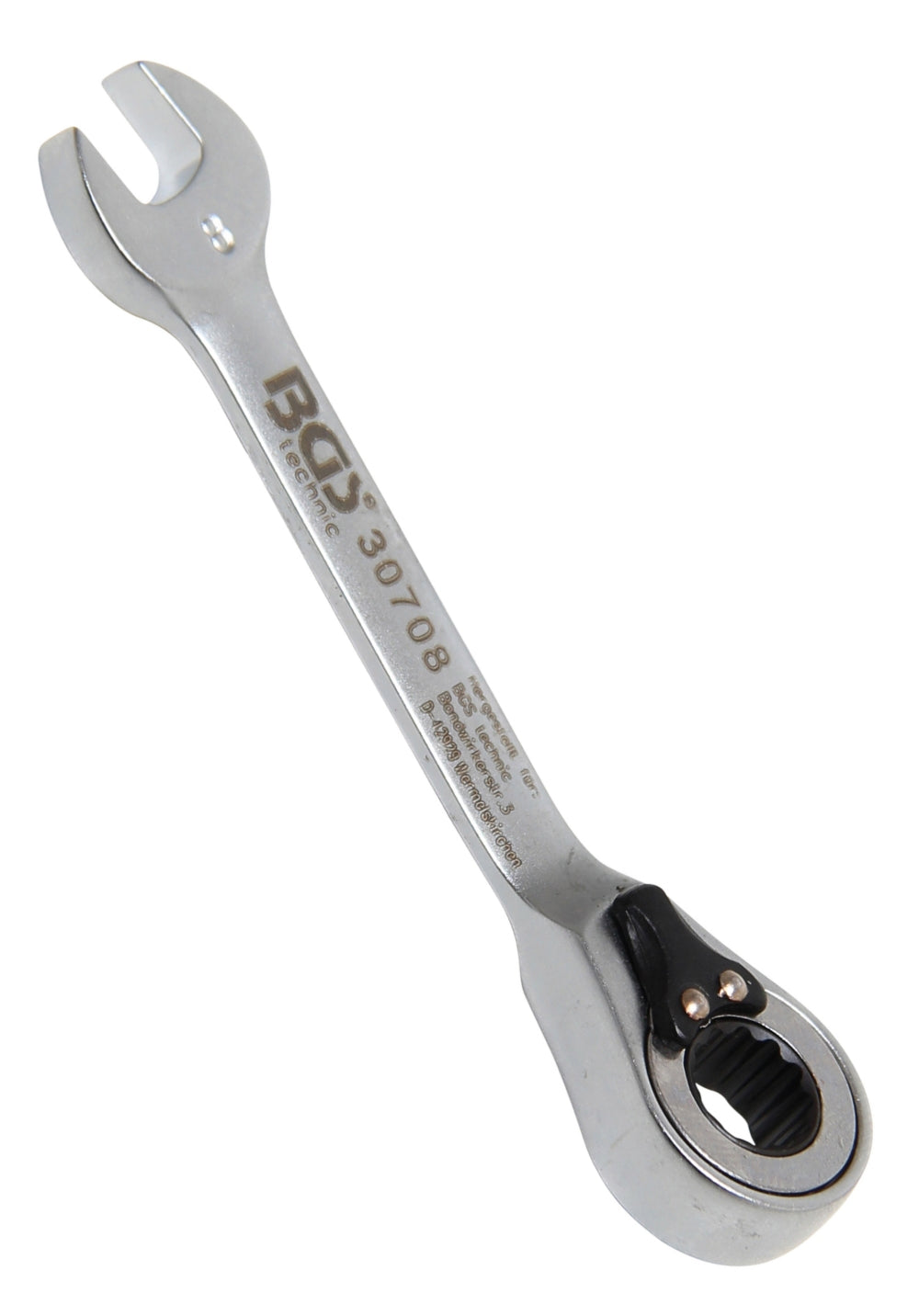 BGS 30708 Ratschenringmaulschlüssel kurz umschaltbar SW 8mm