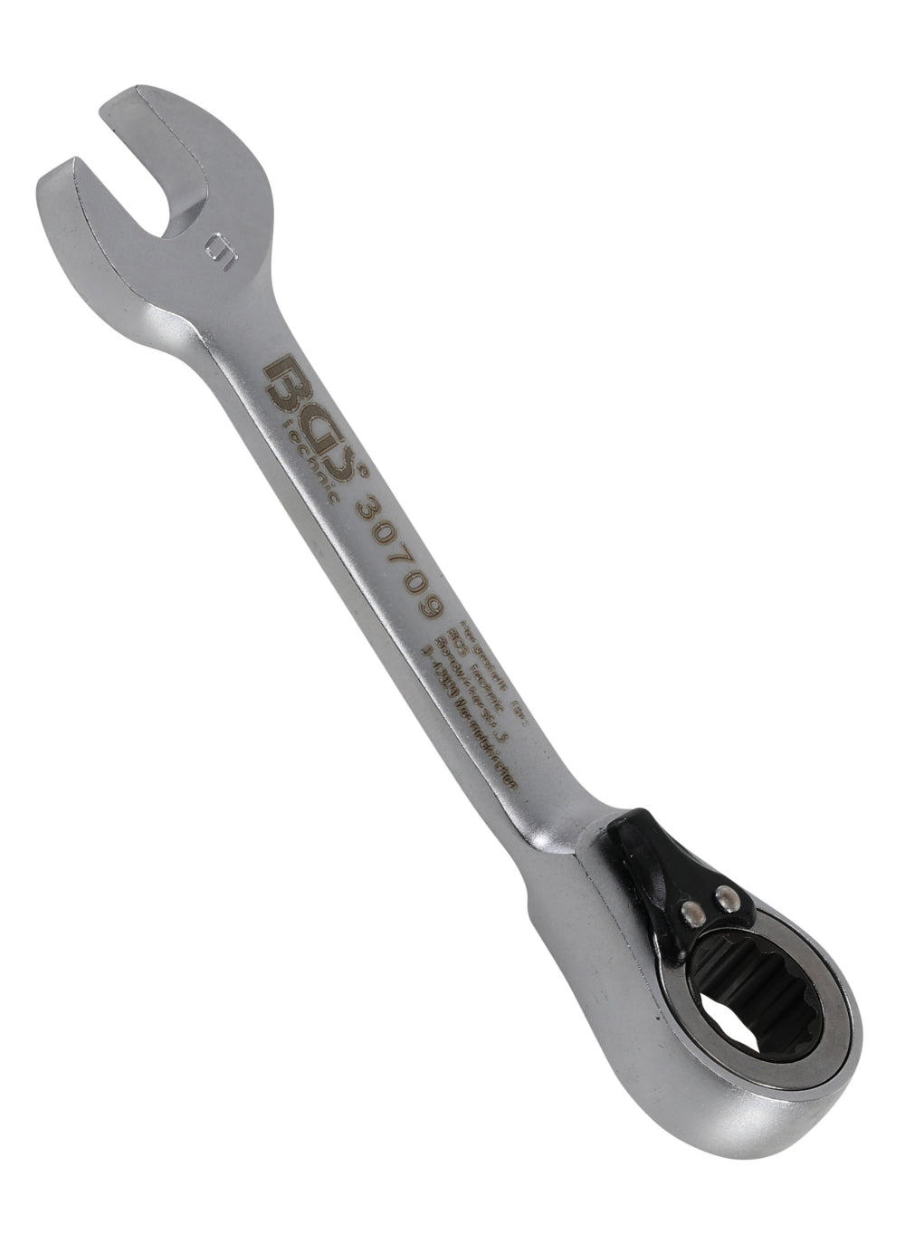 BGS 30709 Ratschenringmaulschlüssel kurz umschaltbar SW 9mm