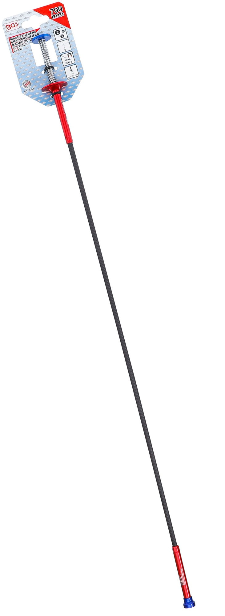 BGS 3094 Magnetheber Krallengreifer Kombiwerkzeug Länge 700mm Magnetkraft ca. 800g