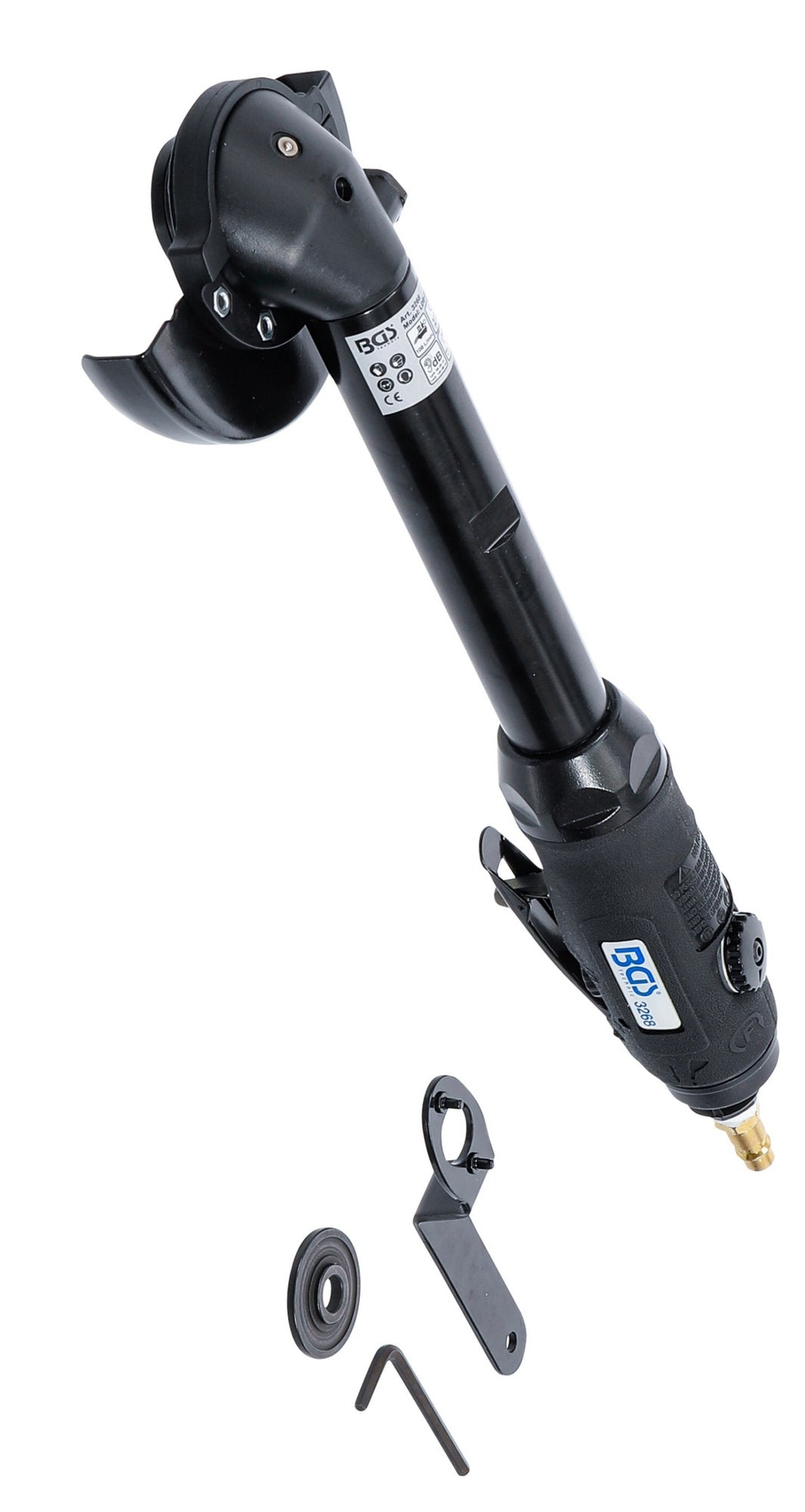 BGS 3268 Druckluft Trennschneider extra lang flacher Kopf Länge 376mm