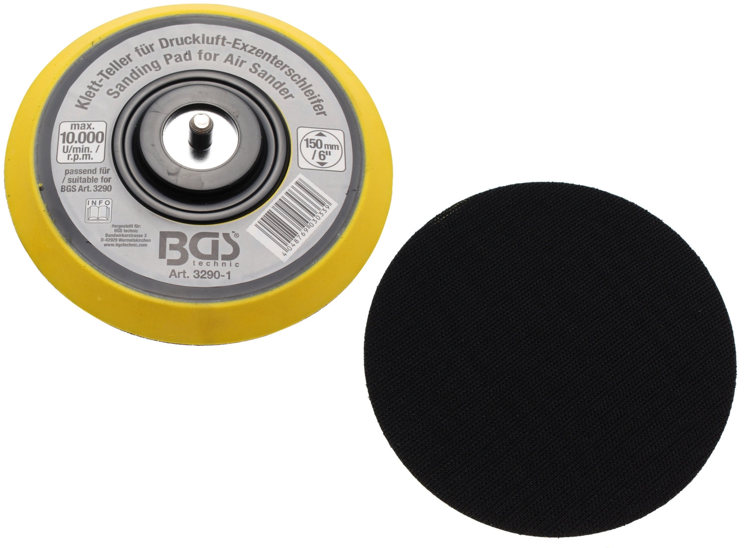 BGS 3290-1 Klettteller für Artikel 3290 / 8688 Durchmesser Ø 150mm
