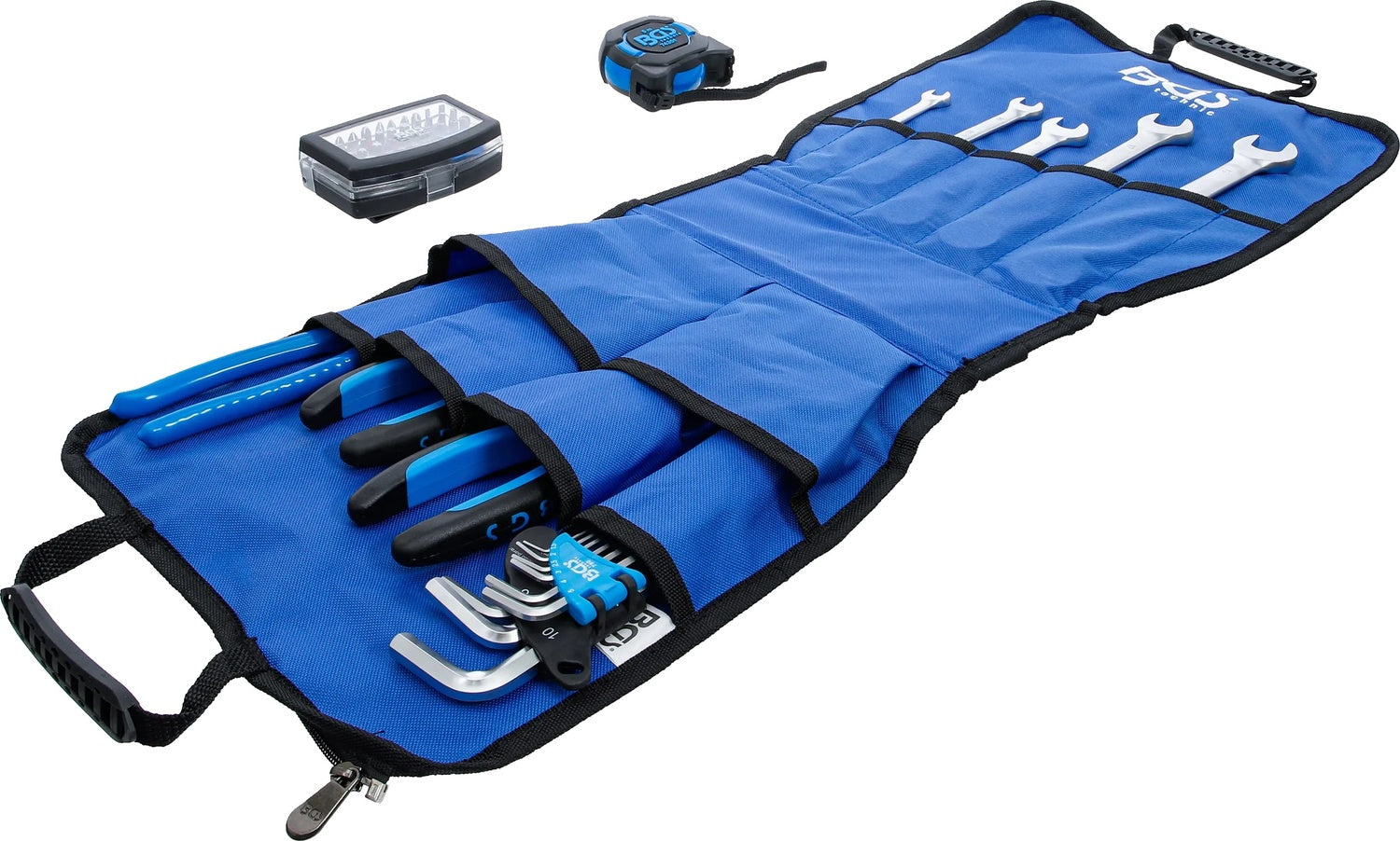 BGS 3347 Werkzeugrucksack mit Teleskopgriff fahrbar 66 teilig Werkzeug Sortiment