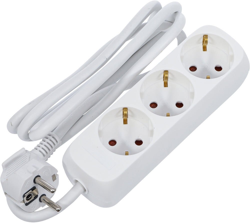 BGS 3368 Steckdosenleiste 3 fach Zuleitung 1,4m 3 x 1,5mm² IP 20