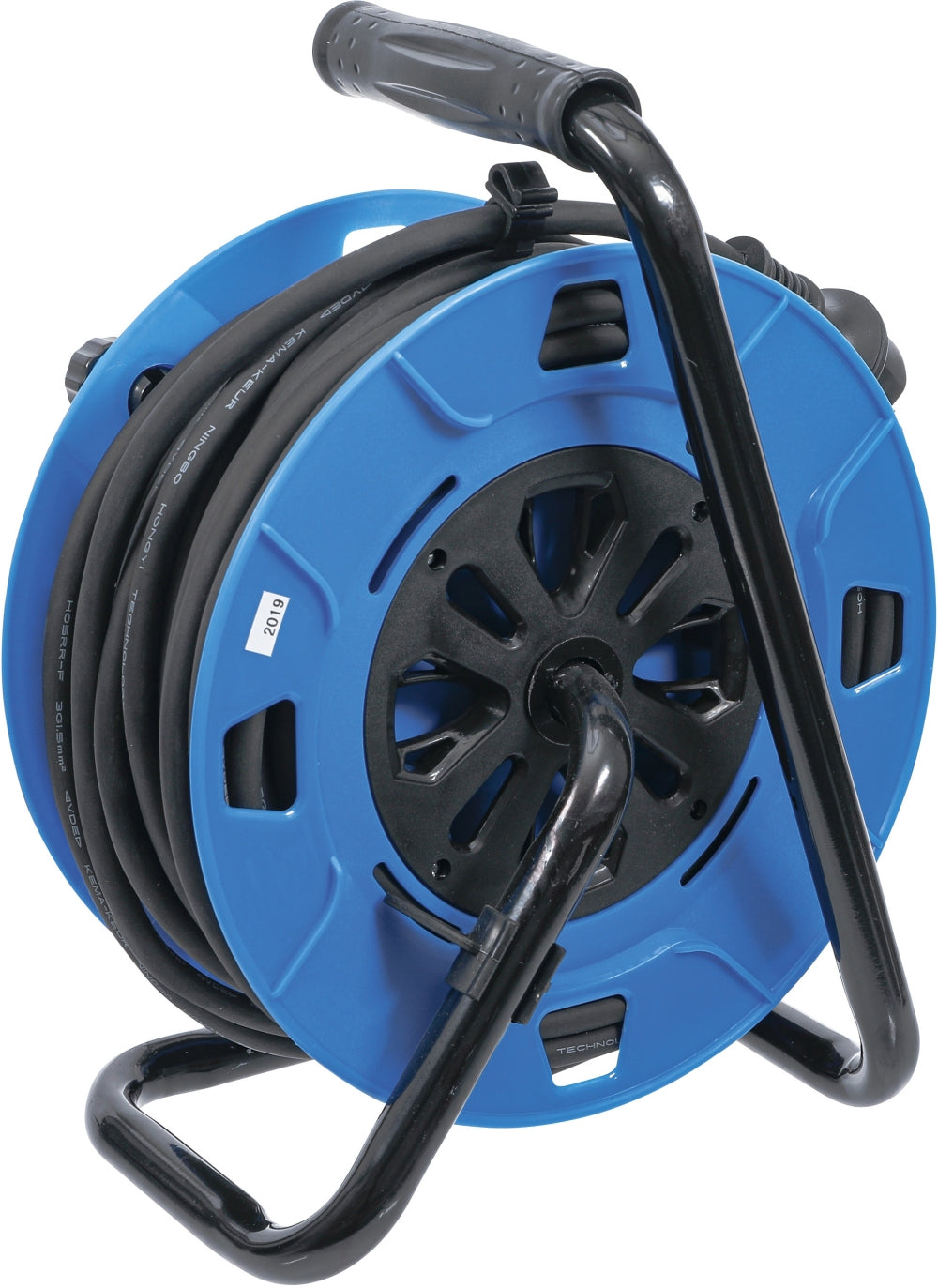 BGS 3375 Kabeltrommel 25m 3 x 1,5mm² 4 Steckdosen mit Verschlusskappe 3500W IP 44