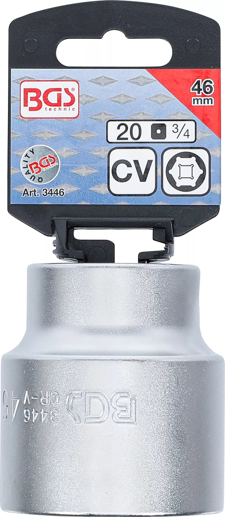 BGS 3446 Nuss / Stecknuss / Steckschlüsseleinsatz 46mm Antrieb 20mm (3/4")