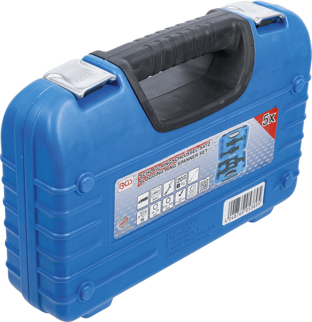 BGS 35310 Satz Schlagringschlüssel Zwölfkant / E-Profil (für Torx) 5-teilig